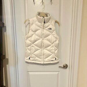 North Face White Vest - Size Small